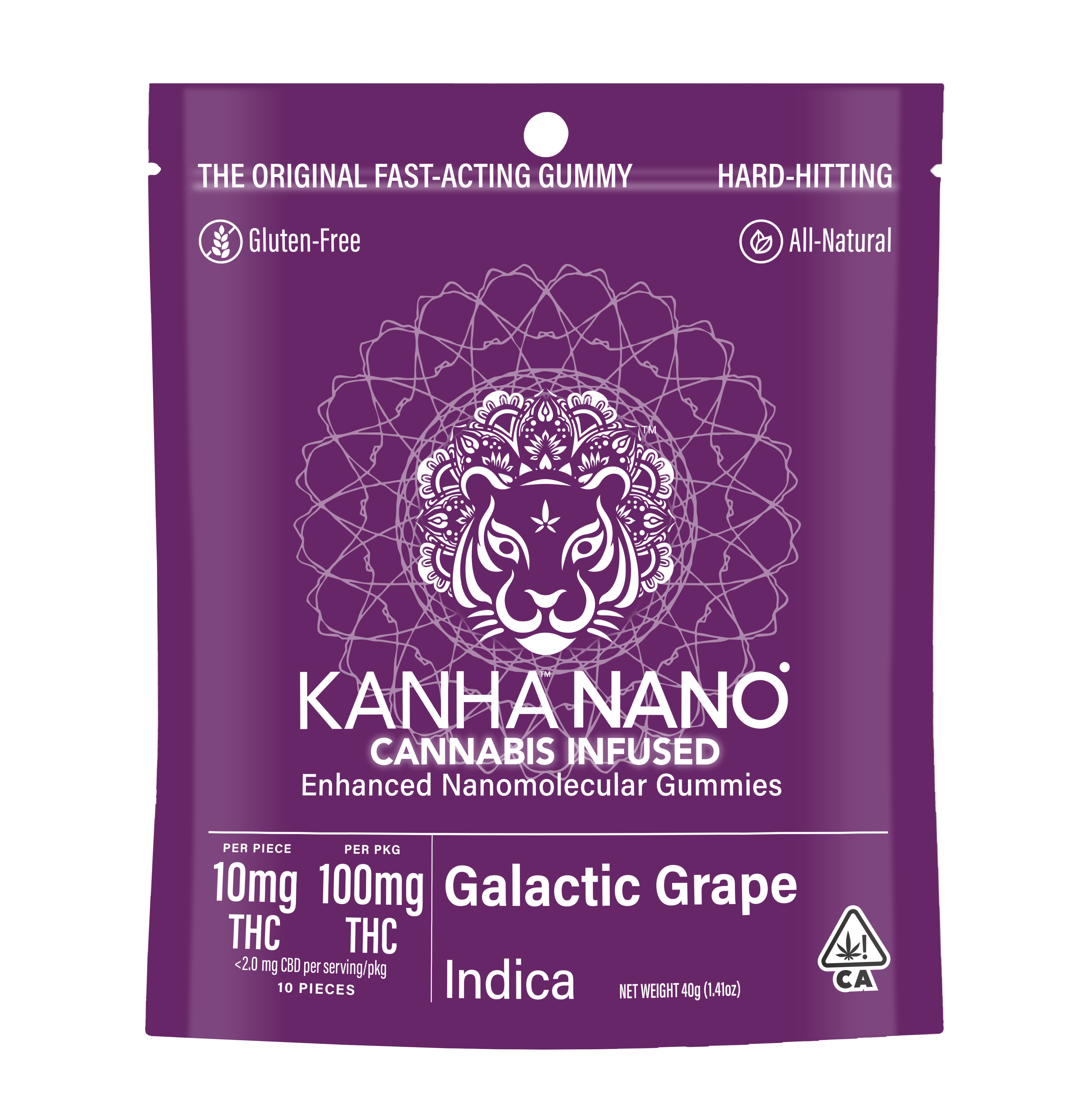 Galactic Grape - Indica [10pk] (100mg)