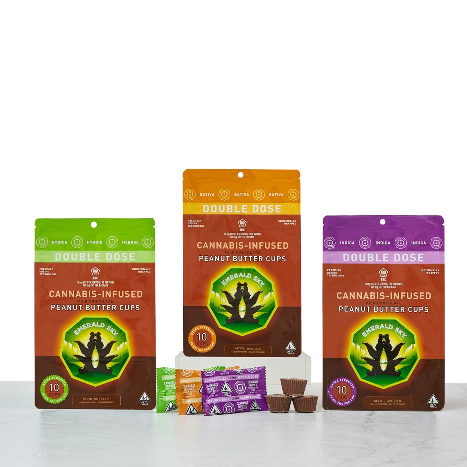 Emerald Sky | Peanut Butter Cups | 10pk/10mg - 100mg | Indica
