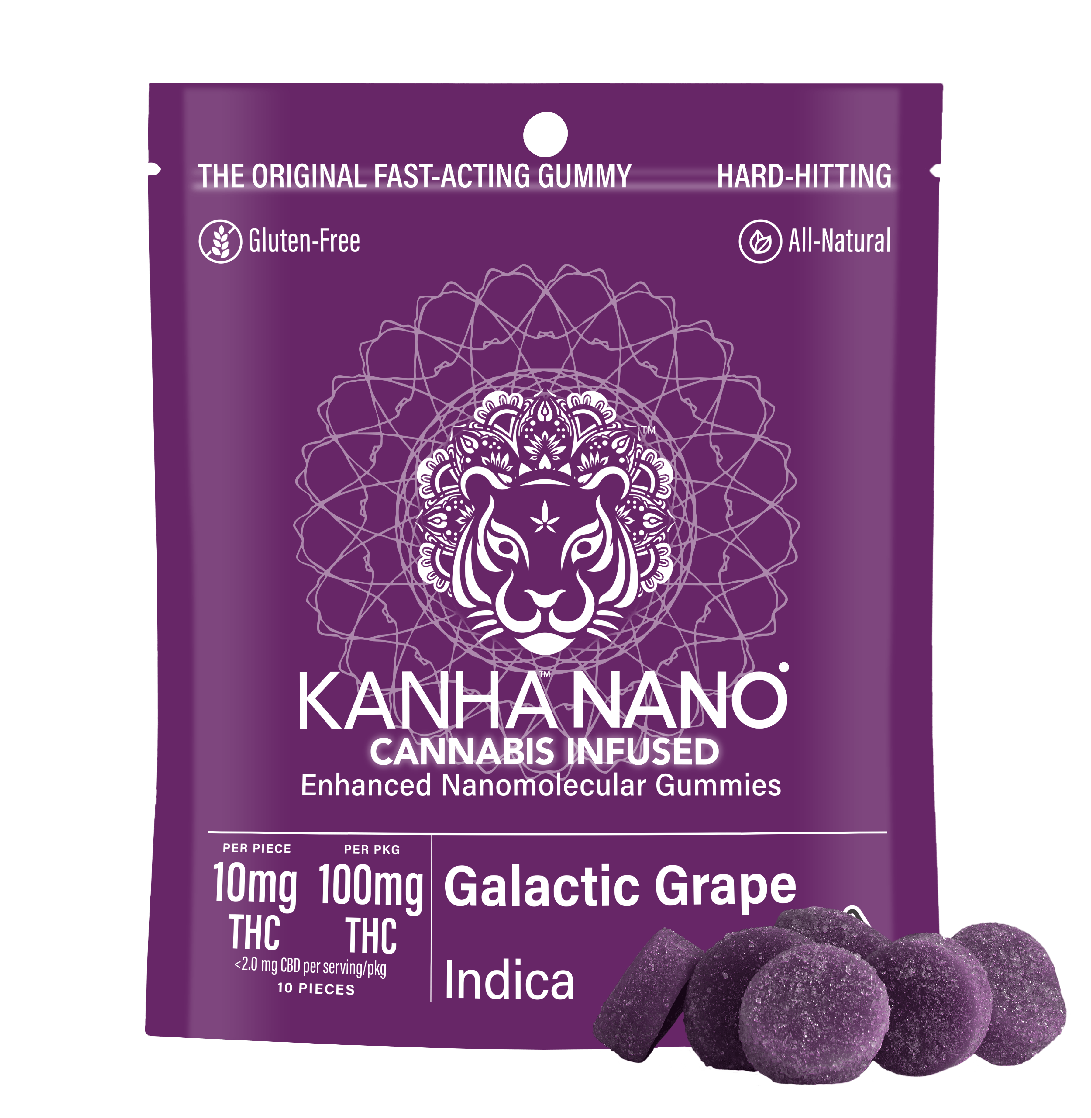 Galactic Grape - Indica [10pk] (100mg)