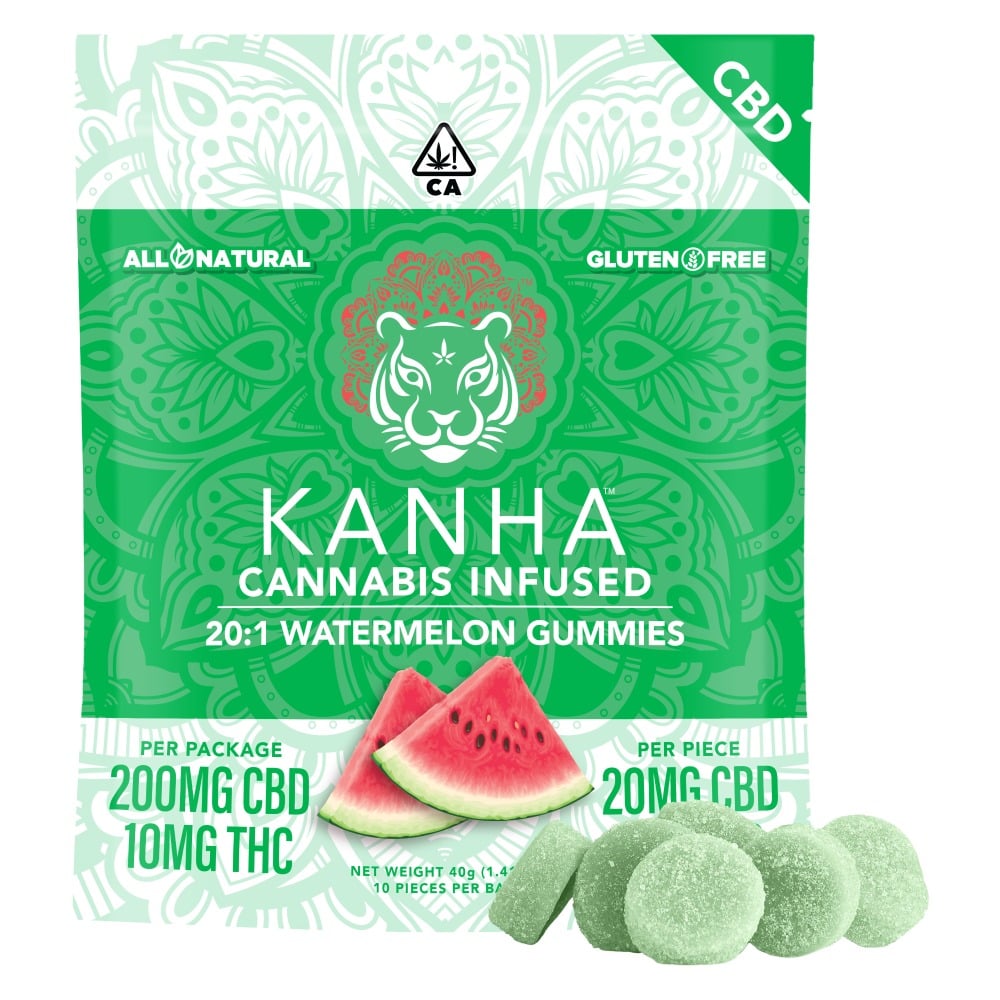 20:1 Watermelon [10pk] (100mg CBD/5mg THC)