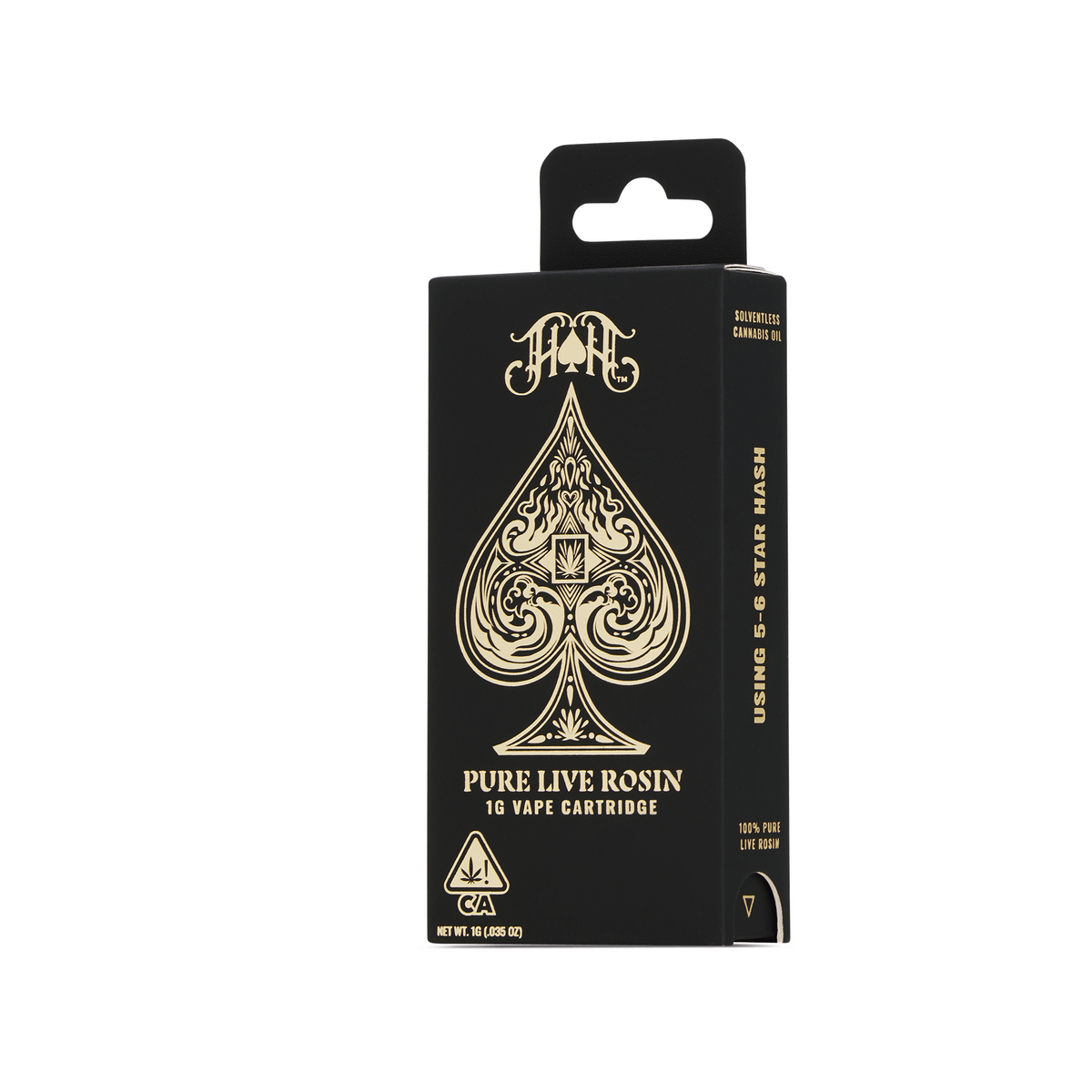 GMO | Indica - 100% Pure Live Rosin Solventless Oil - 1G Vape Cartridge