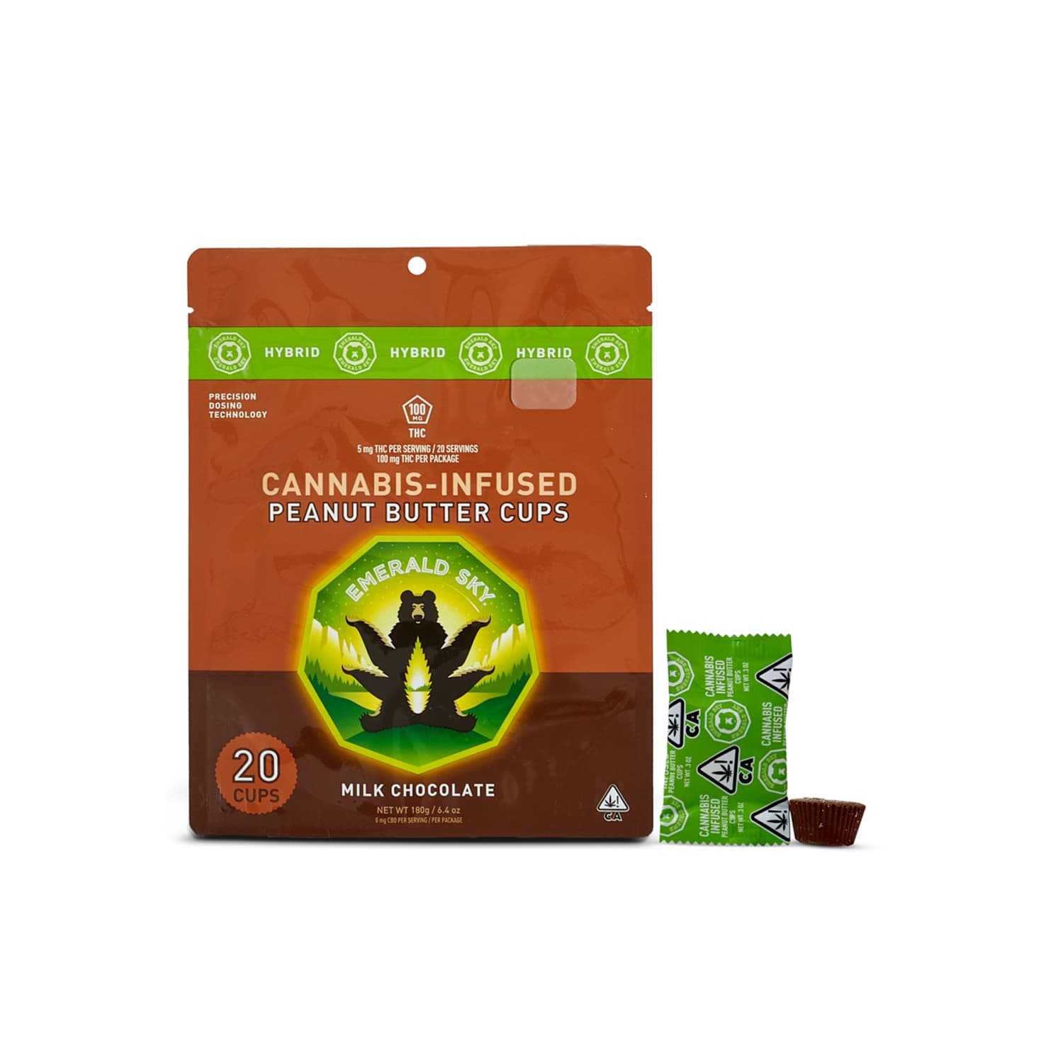 Emerald Sky Peanut Butter Cups - Hybrid  [10pk] (100mg THC)