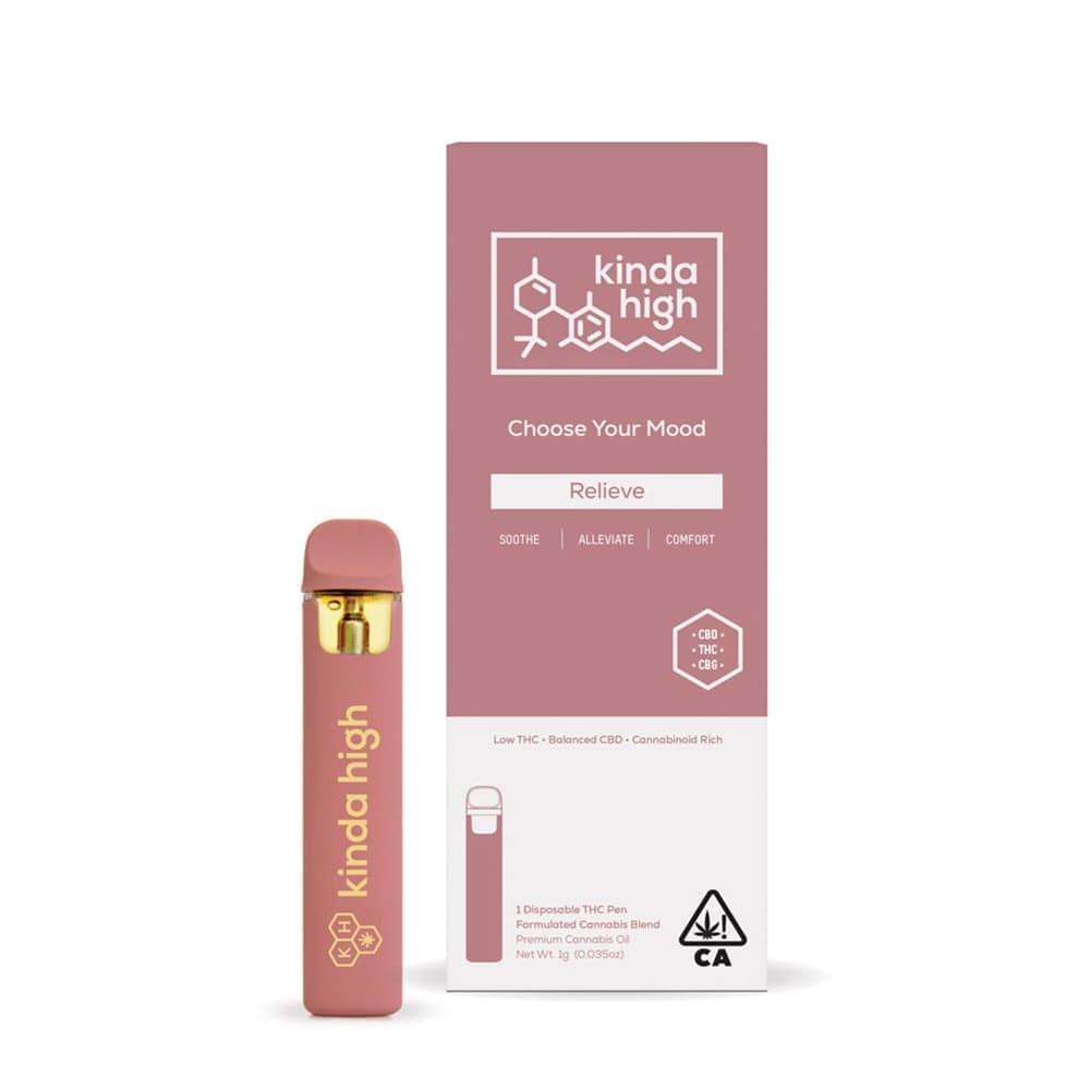 Kinda High™ - Relieve CBD/THC/CBG - Rechargeable Disposable