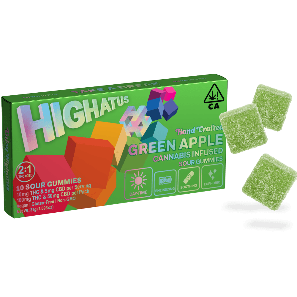 1:2 Green Apple [10pk] (50mg CBD/100mg THC)