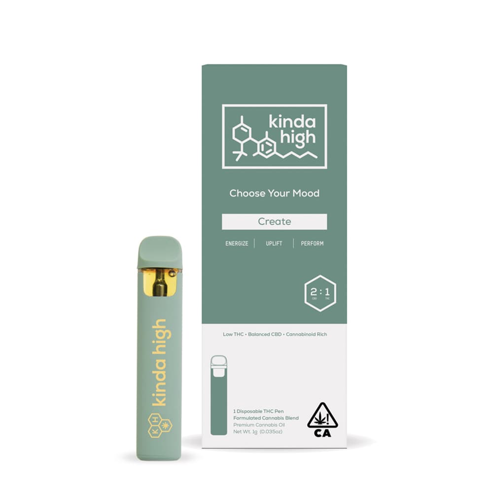 Kinda High™ - Create 2:1 CBD/THC - Rechargeable Disposable [1000mg]