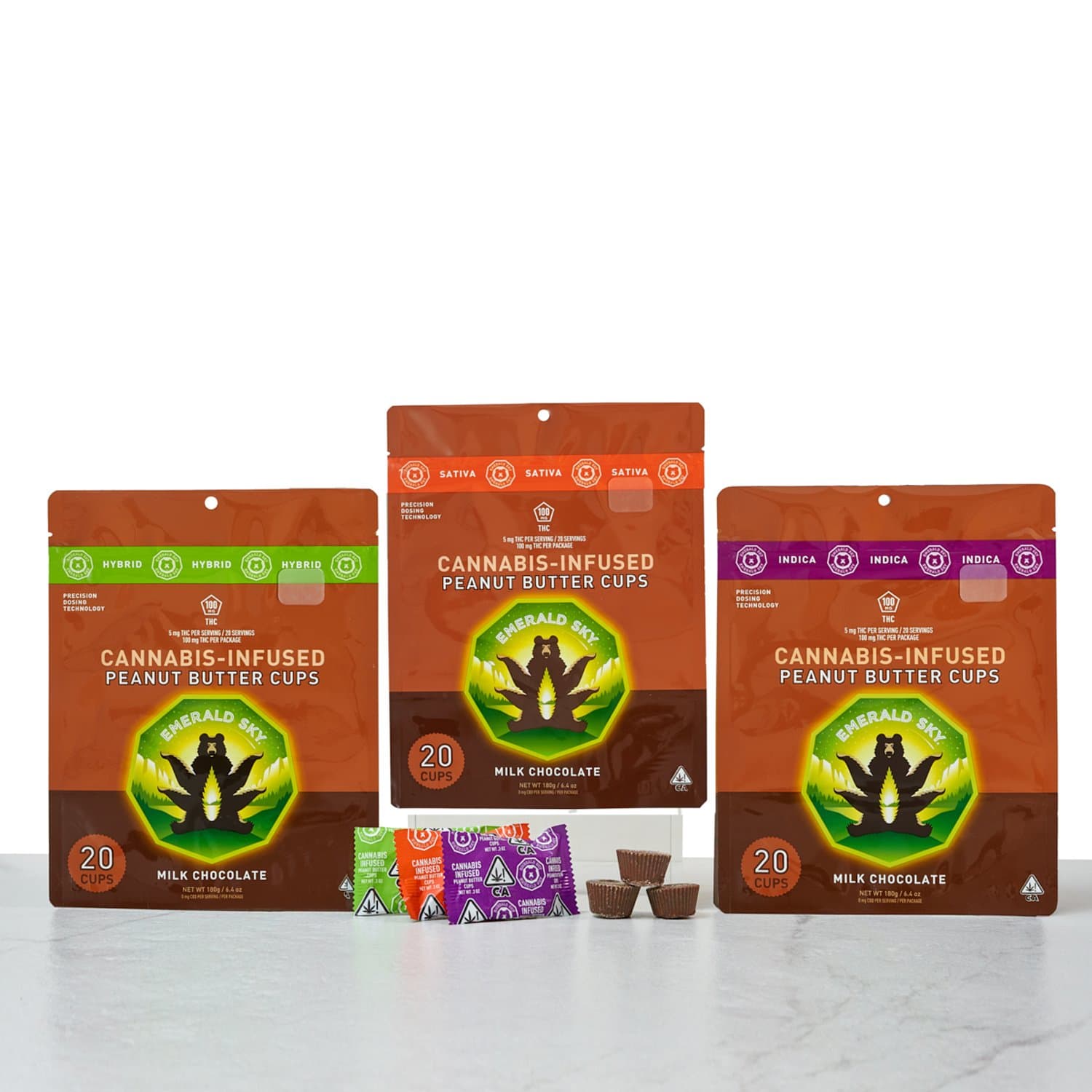 Emerald Sky Peanut Butter Cups - Hybrid  [10pk] (100mg THC)