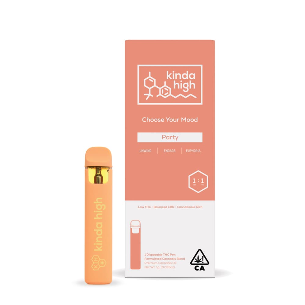 Kinda High™ - Party 1:1 CBD/THC - Rechargeable Disposable [1000mg]